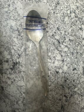 Rose Ballet by International Sterling serving spoons